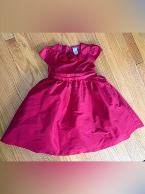 Gymboree Red Rosette Cap Sleeve holiday Dress